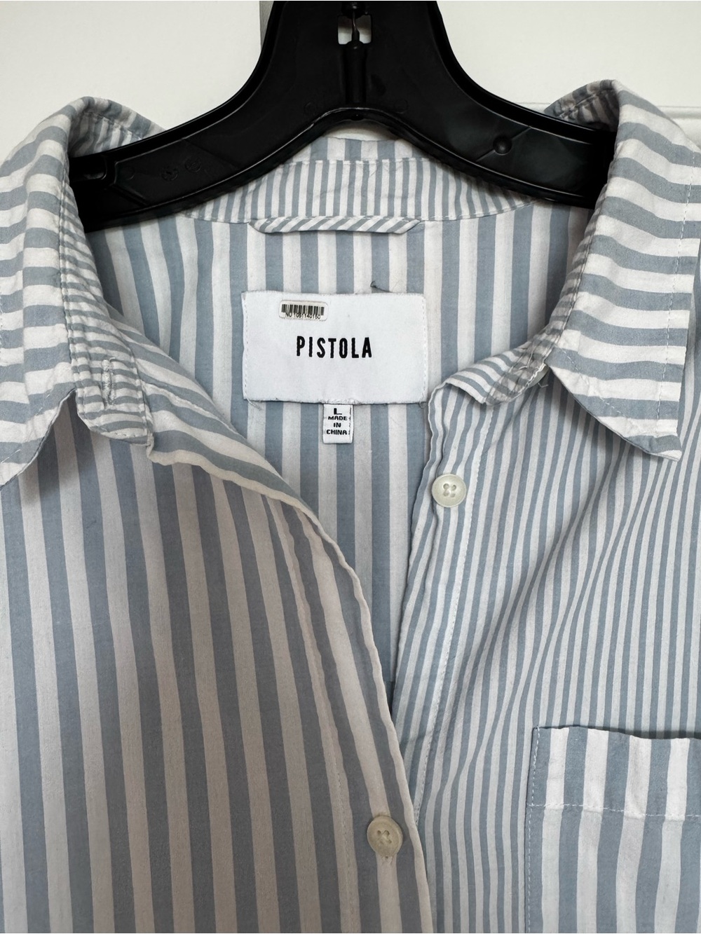 Pistola Blue & White Stripe Button-Up Shirt